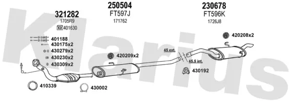 Изпускателна система KLARIUS             
