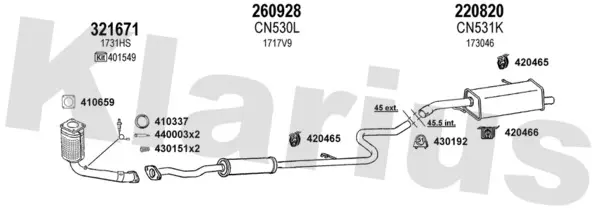 Изпускателна система KLARIUS             