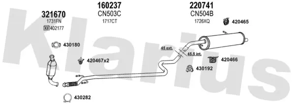Изпускателна система KLARIUS             