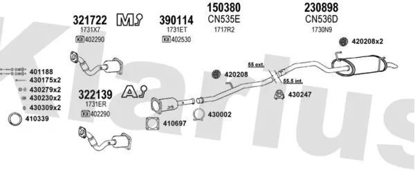 Изпускателна система KLARIUS             
