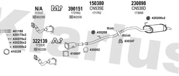 Изпускателна система KLARIUS             