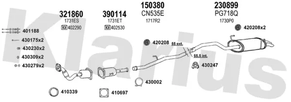 Изпускателна система KLARIUS             
