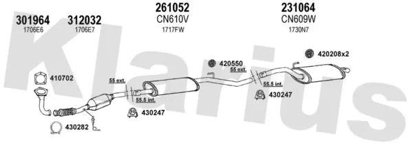 Изпускателна система KLARIUS             