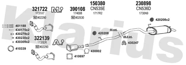 Изпускателна система KLARIUS             
