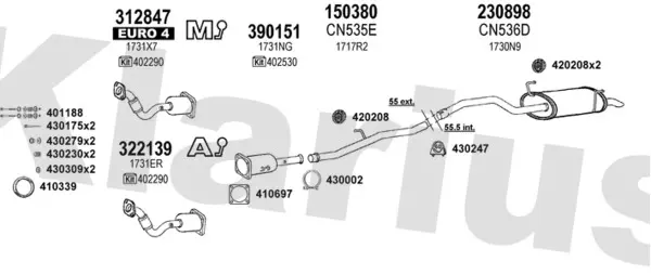 Изпускателна система KLARIUS             