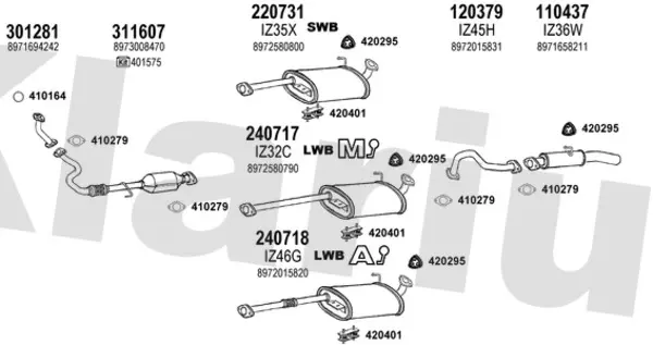 Изпускателна система KLARIUS             