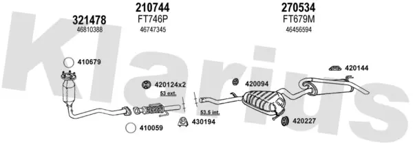 Изпускателна система KLARIUS             