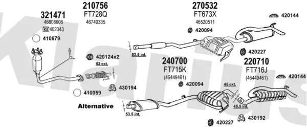 Изпускателна система KLARIUS             