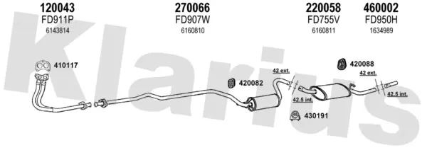 Изпускателна система KLARIUS             