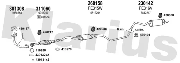 Изпускателна система KLARIUS             