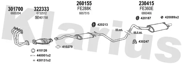 Изпускателна система KLARIUS             