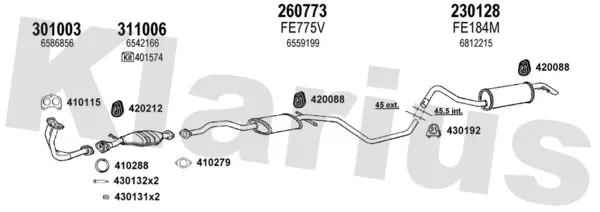 Изпускателна система KLARIUS             