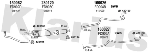 Изпускателна система KLARIUS             