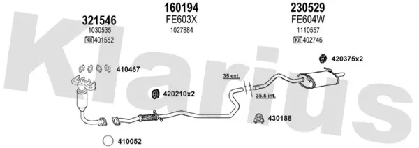 Изпускателна система KLARIUS             