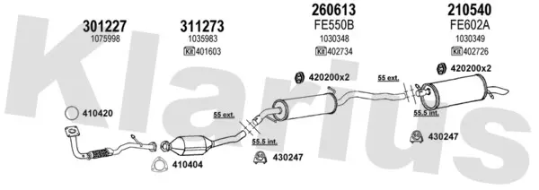 Изпускателна система KLARIUS             