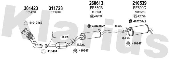 Изпускателна система KLARIUS             