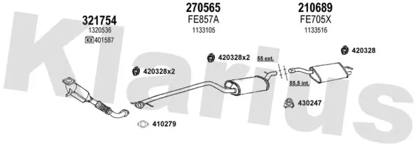 Изпускателна система KLARIUS             