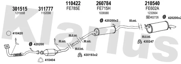 Изпускателна система KLARIUS             