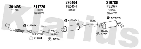 Изпускателна система KLARIUS             