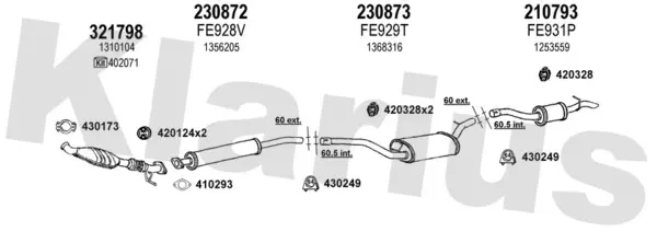 Изпускателна система KLARIUS             
