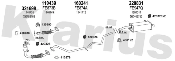 Изпускателна система KLARIUS             