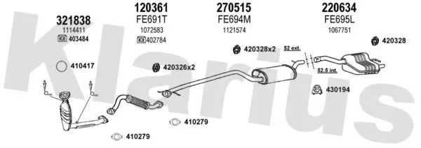 Изпускателна система KLARIUS             