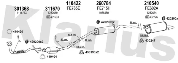 Изпускателна система KLARIUS             