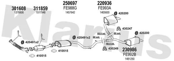 Изпускателна система KLARIUS             