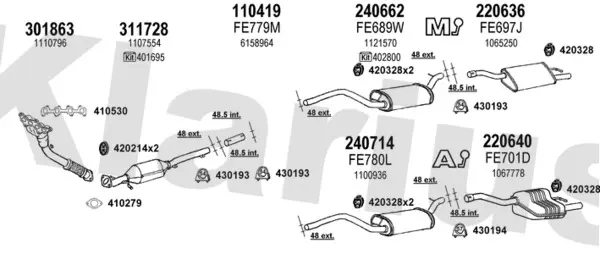 Изпускателна система KLARIUS             
