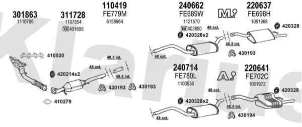 Изпускателна система KLARIUS             