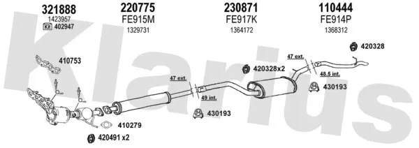 Изпускателна система KLARIUS             