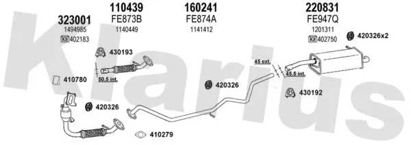 Изпускателна система KLARIUS             