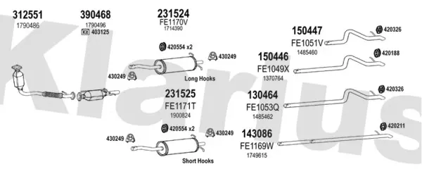Изпускателна система KLARIUS             