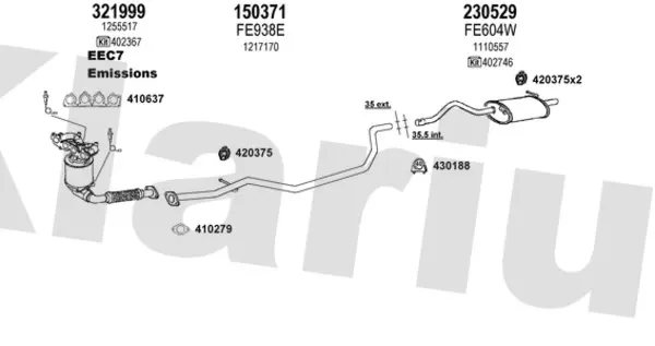 Изпускателна система KLARIUS             