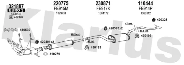 Изпускателна система KLARIUS             
