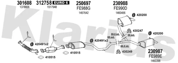 Изпускателна система KLARIUS             