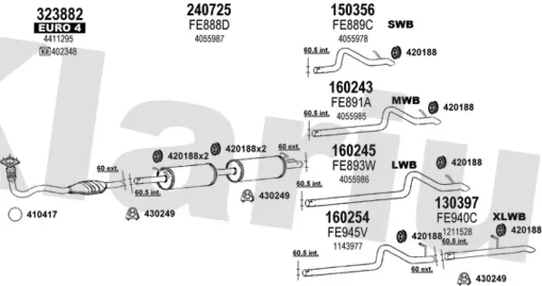 Изпускателна система KLARIUS             