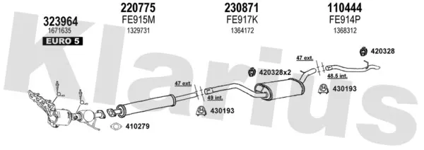Изпускателна система KLARIUS             
