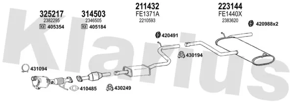 Изпускателна система KLARIUS             