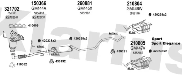 Изпускателна система KLARIUS             