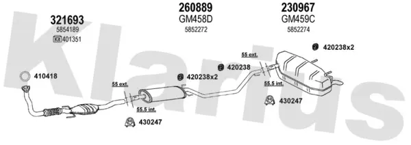 Изпускателна система KLARIUS             
