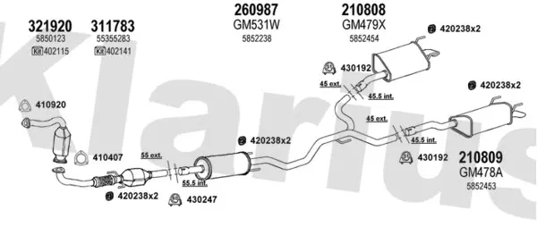 Изпускателна система KLARIUS             