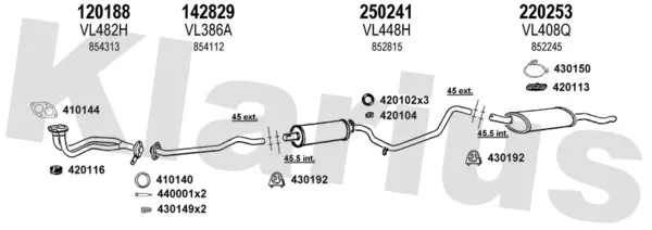 Изпускателна система KLARIUS             