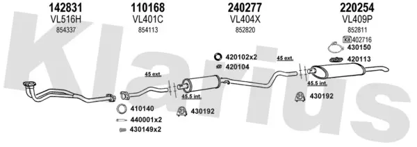 Изпускателна система KLARIUS             