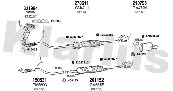 Изпускателна система KLARIUS             