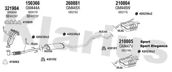 Изпускателна система KLARIUS             