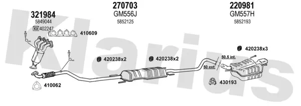 Изпускателна система KLARIUS             