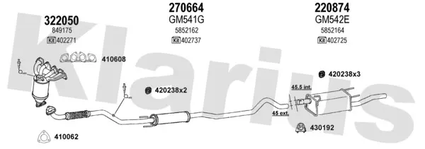Изпускателна система KLARIUS             
