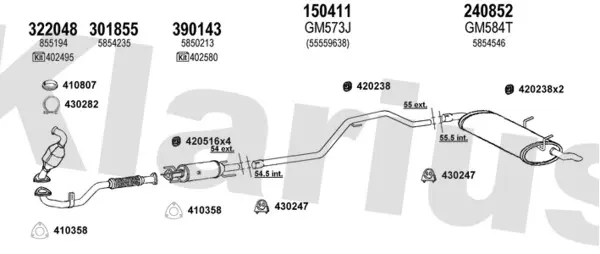 Изпускателна система KLARIUS             