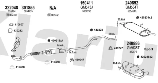 Изпускателна система KLARIUS             